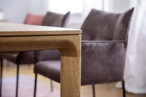 Esstisch 3400 - ausziehbar, LB ca. 220x100cm, Asteiche massiv