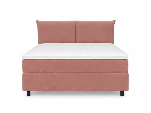 Boxspringbett Premium Line Pillow - Liegefläche ca. 180x200 cm, Stoff, Altrosa	