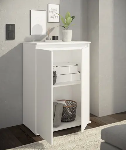 Kommode - B ca. 60 cm, Weiß