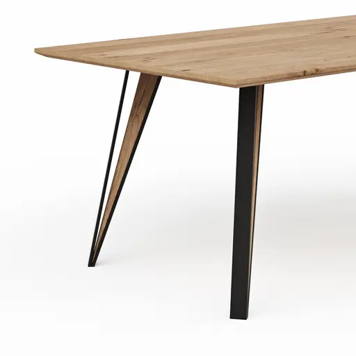 Esstisch Dinner - LB ca. 180x100 cm, Balkeneiche massiv