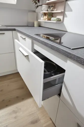 U-Küche 50.100 GL 5 521, Kristallweiß