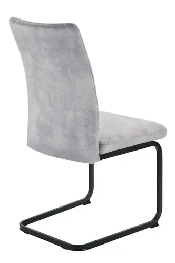 Freischwinger - Stoff, Vintage Silber