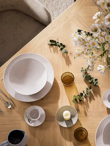 Esstisch Litchfield - LB ca. 200x100 cm, Eichenfurnier, Naturöl