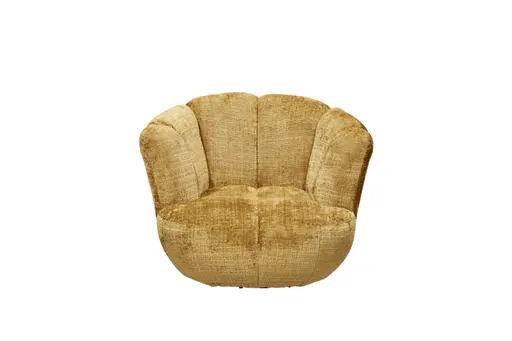 Drehsessel- Stoff, Goldfarben