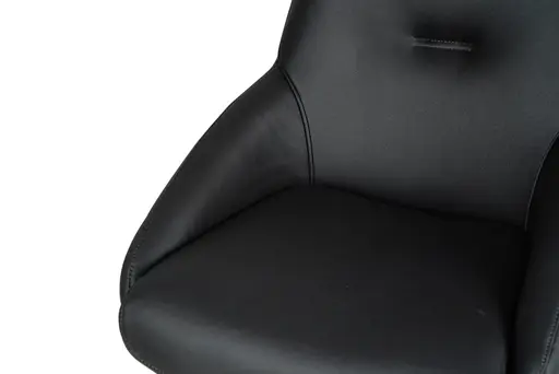 Stuhl MANON - drehbar, Stoff, Schwarz