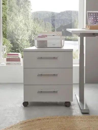 Rollcontainer - B ca. 40 cm, Lichtgrau