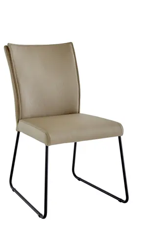 Stuhl Florea - Leder, Kitt