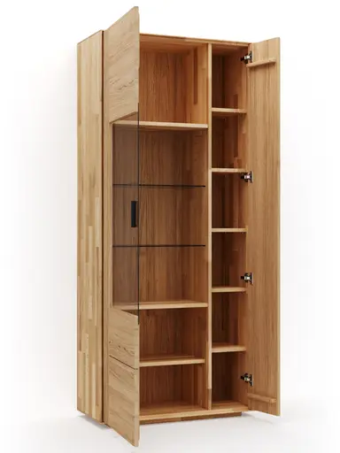 Vitrine Estana - Eiche massiv, legno