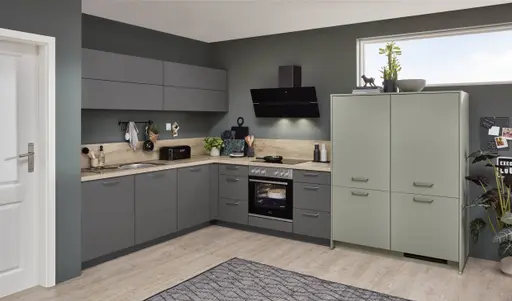 L-Küche 33.170 8 325, Schiefergrau