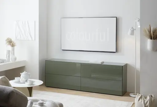 Lowboard - B ca. 181 cm, Olivgrün