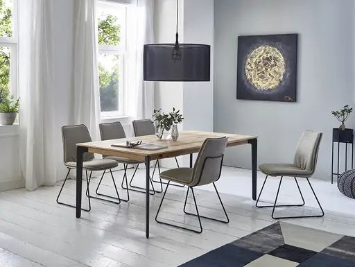 Polsterstuhl - Stoff, beige