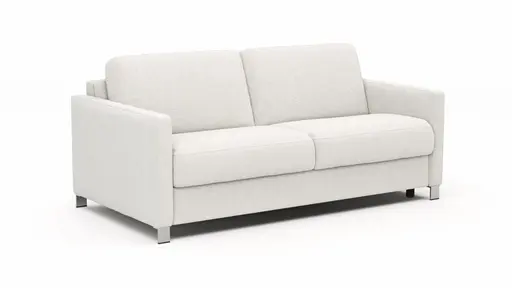 Sofa Nuoro - 2,5-Sitzer inkl. Schlaffunktion, Armlehne schmal, Stoff, Natur