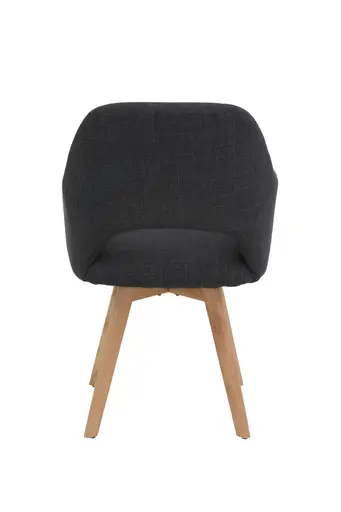 Armlehnstuhl - drehbar, Stoff, Anthrazit