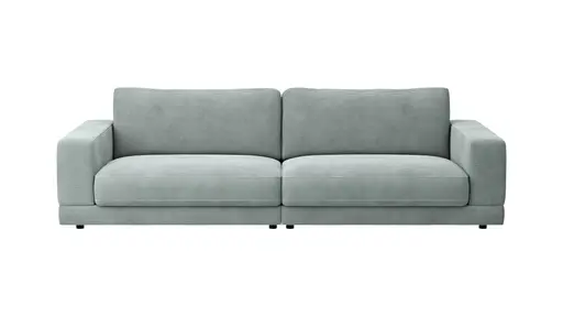 Sofa Juni - 3-Sitzer, Cord, Hellblau