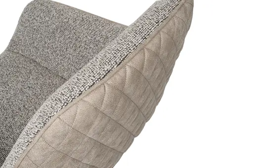 Armlehnstuhl MARIETTA - drehbar, Stoff, Hellbraun