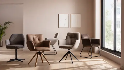 Armlehnstuhl Nashville - drehbar, Stoff, Dunkelbraun