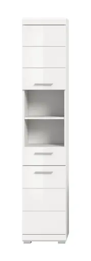 Badblock - 4-teilig, Weiß, Weiß Hochglanz