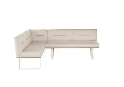 Eckbank - BT. ca. 232x178 cm, Stoff, Natur