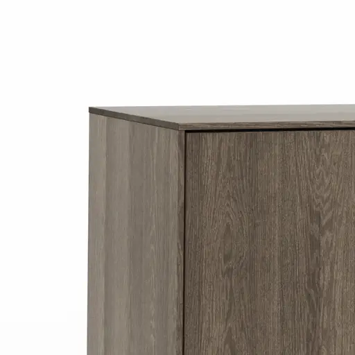 Mediaboard Saratoga - Buche massiv, silbergrau geölt