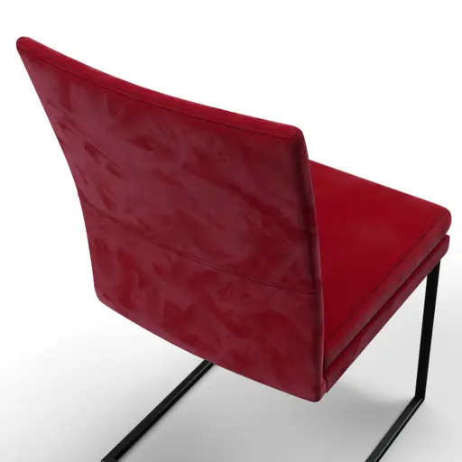 Freischwinger Saragossa - Stoff, Rot