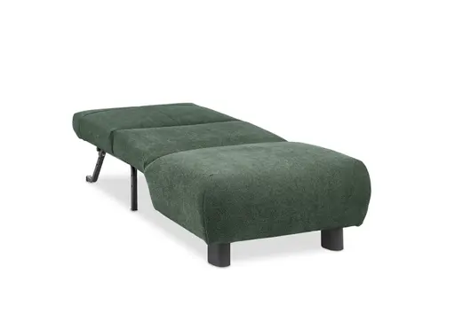  Faltsessel EBBY - ohne Armlehne inkl. Schlaffunktion, Stoff, Dunkelgrün