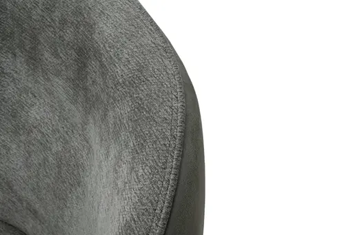 Stuhl MERRITH - drehbar, Stoff, Graublau