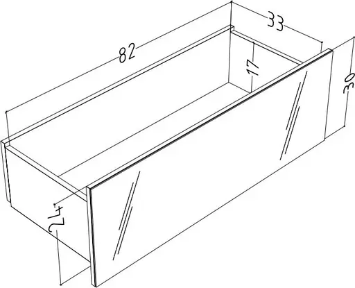 Lowboard - B ca. 181 cm, Anthrazit
