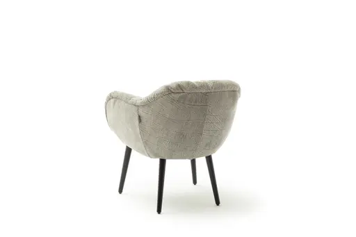 Sessel Sevano - Leder, Offwhite