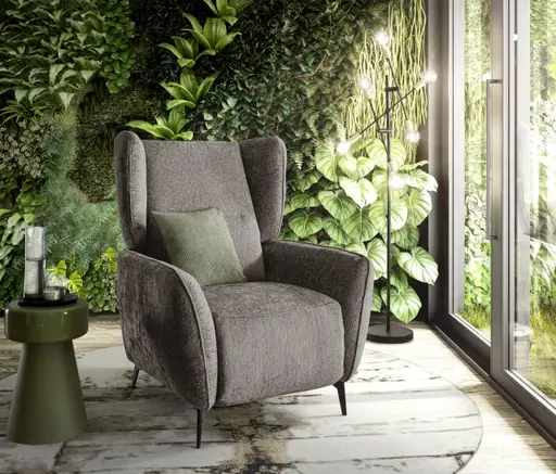 TV-Sessel - Relaxfunktion, Stoff, Beige