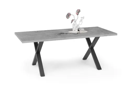 Esstisch - LB ca. 200x100 cm, Graphit, Schwarz