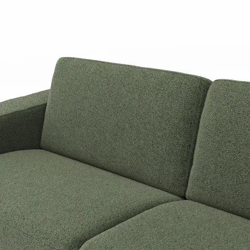 Sofa Nuoro - 3-Sitzer inkl. Schlaffunktion, Stoff, Olivgrün