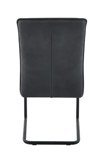 Freischwinger - Leder & Stoff, Vintage Anthrazit