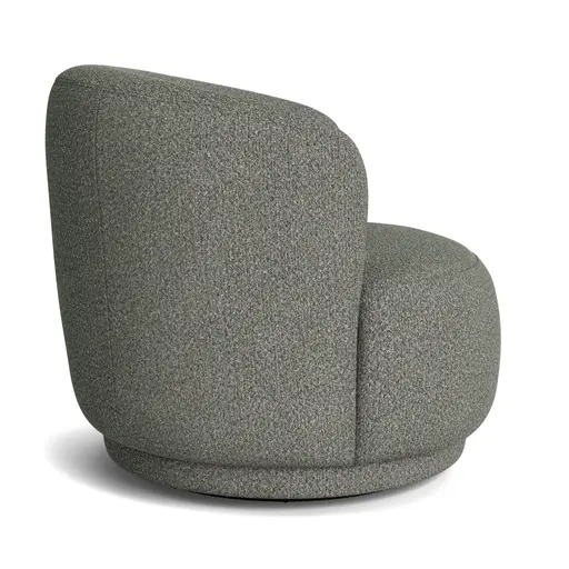Sessel Yaroma - drehbar, Stoff, Schlamm
