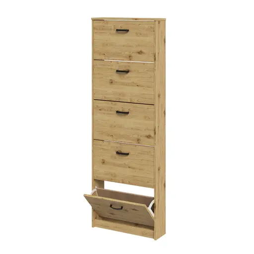 Schuhschrank- Eiche Dekor