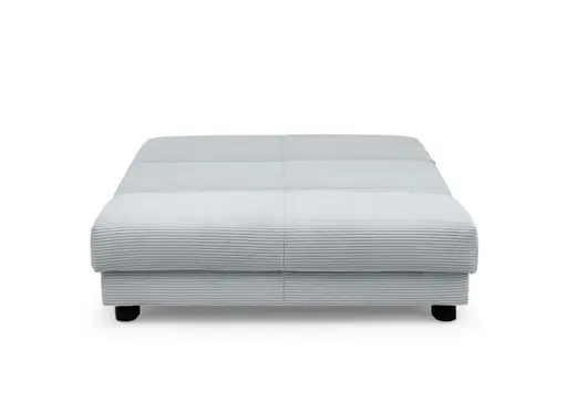 Schlafsofa EASY Optik A - 2-Sitzer ohne Armlehne, 140 cm inkl. Schlaffunktion, Cord, Hellblau