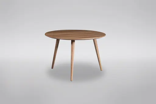 Couchtisch - Ø/H ca. 75x50 cm, Wildeiche massiv geölt