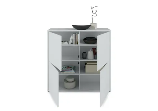 Kommode FAID- B ca. 124 cm, Hellgrau