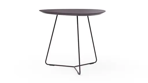 Ecktisch Fano - LBH ca. 59x50x50 cm, Fenix, Aubergine