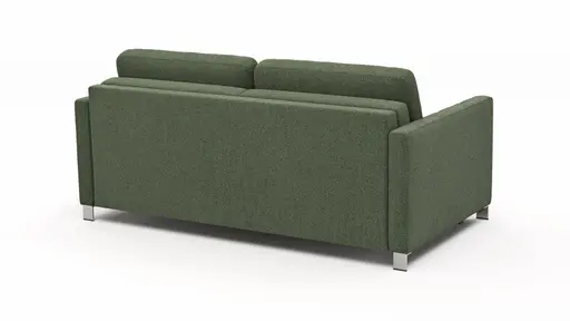 Sofa Nuoro - 2,5-Sitzer inkl. Schlaffunktion, Armlehne schmal, Stoff, Olivgrün