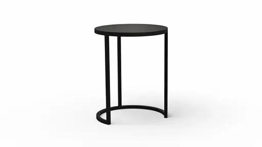 Beistelltisch Kai - LBH ca. 39x39x50 cm, Metall, Schwarz