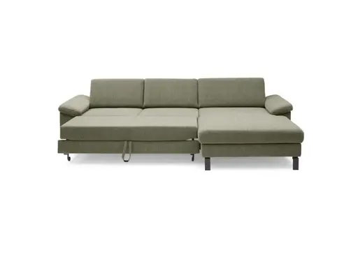 Ecksofa CALM MOVE - 2,5-Sitzer, Ecke rechts inkl Schlaffunktion, Microfaser, Creme