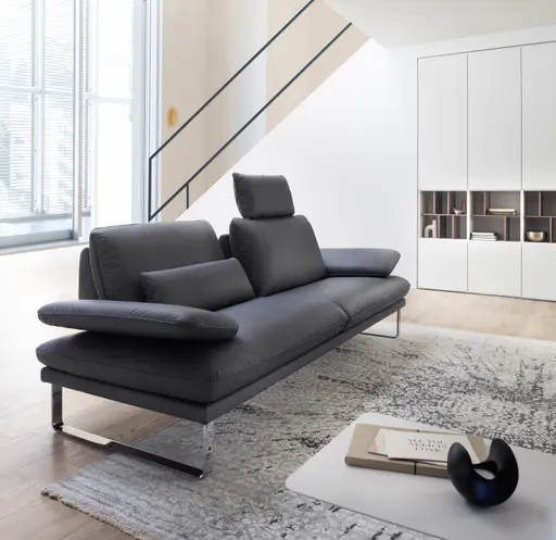 Wohnwand 3900 - B ca. 213 cm, Lack matt, Weiß