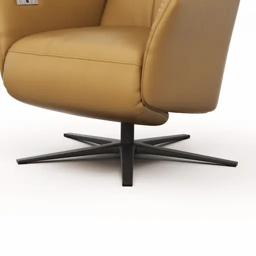 Sessel Noto Relax II - Rückenlehne und Fußteil verstellbar (motorisch), Leder, Kurkuma