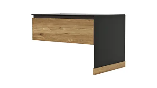 Nachtkonsole Baltimore - Rechts, Wildeiche massiv, Metall