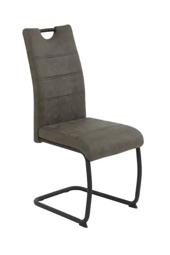 Freischwinger - Microfaser, Vintage Braun