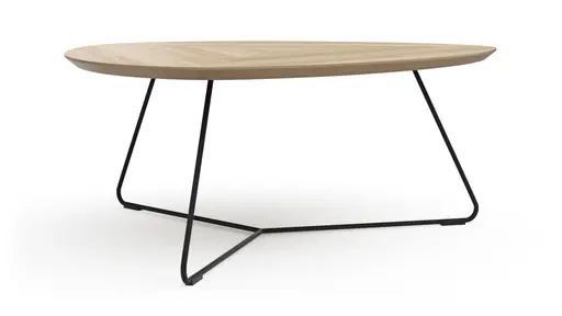 Couchtisch Fano - LBH ca. 87x78x33 cm, Eiche natur, Furnier