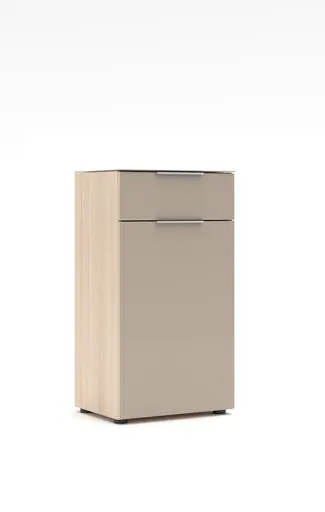 Schuhschrank - B ca. 53 cm, Riva Eiche Nachbildung, Kaschmir