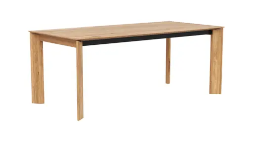 Esstisch Saratoga - ausziehbar, LB ca. 200x95 cm, Wildeiche massiv, natur geölt