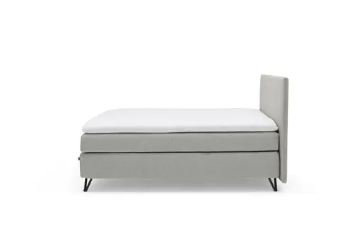 Polsterbett - Liegefläche ca. 180x200 cm, Stoff, Grau