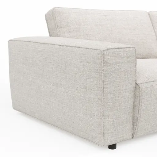 Sofa Lilaia - 1,5-Sitzer XL mit 1,5-Sitzer XL Tief, Stoff, Kaschmir
